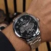 Мужские часы Awarder 022 Automatic Не Забуду Дім Silver-Black Steel фото 3
