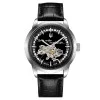 Мужские часы Awarder 043-1 Де би не був Silver-Black Leather Miyota фото 2