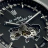 Мужские часы Awarder 043-1 Де би не був Silver-Black Leather Miyota фото 9