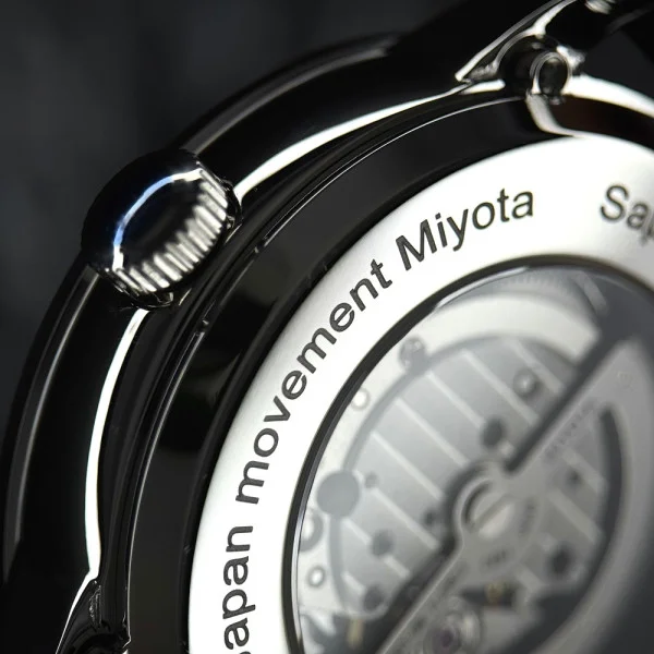 Мужские часы Awarder 043-1 Де би не був Silver-Black Leather Miyota фото 10