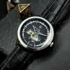 Мужские часы Awarder 043-1 Де би не був Silver-Black Leather Miyota фото 8