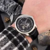 Мужские часы Awarder 043-1 Де би не був Silver-Black Leather Miyota фото 3