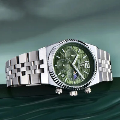 Чоловічий годинник Benyar BY-5225 Silver-Green