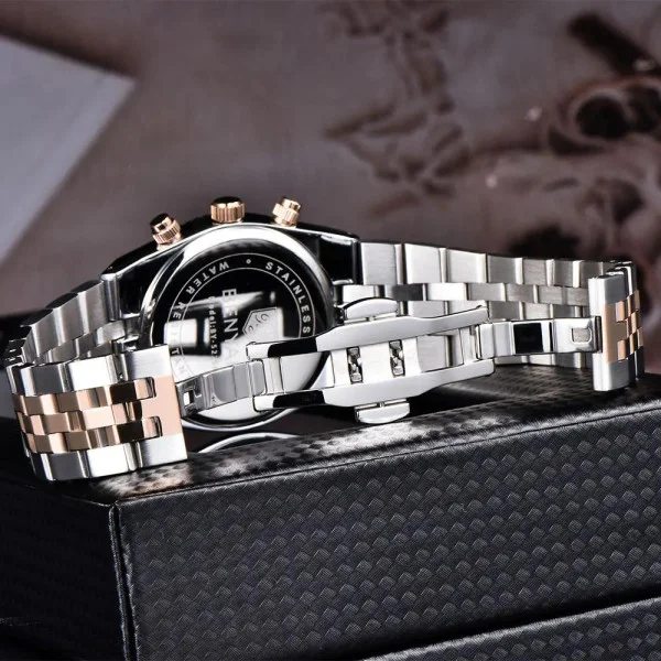 Мужские часы Benyar BY-5225 Silver-Rose Gold-Black фото 3