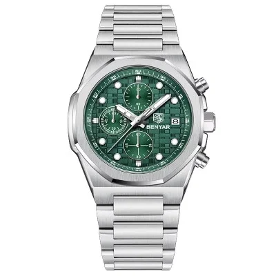 Мужские часы Benyar BY-5216 Silver-Green