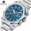 Мужские часы Benyar BY-5216 Silver-Blue фото 5
