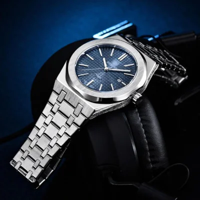 Чоловічий годинник Benyar BY-5156 Silver-Blue