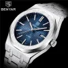 Чоловічий годинник Benyar BY-5156 Silver-Blue фото 5