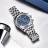 Чоловічий годинник Benyar BY-S001 Silver-Blue фото 4