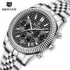 Чоловічий годинник Benyar BY-S001 Silver-Black фото 4