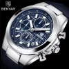 Чоловічий годинник Benyar BY-5206 Silver-Blue фото 4