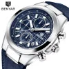 Чоловічий годинник Benyar BY-5206 Silver-Blue фото 6