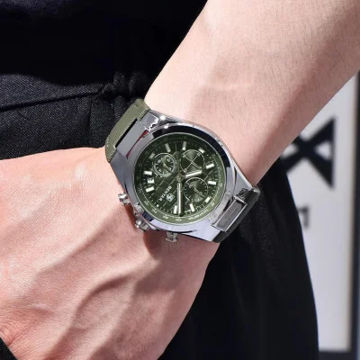Чоловічий годинник Benyar BY-5206 Silver-Green