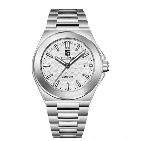 Чоловічий годинник Benyar BY-5219 Silver-White фото 1