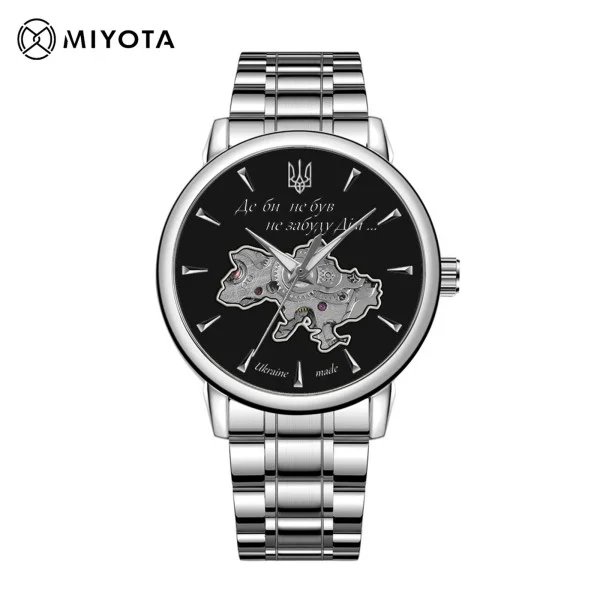 Мужские часы Awarder 048 Не Забуду Дім Silver-Black Steel фото 1
