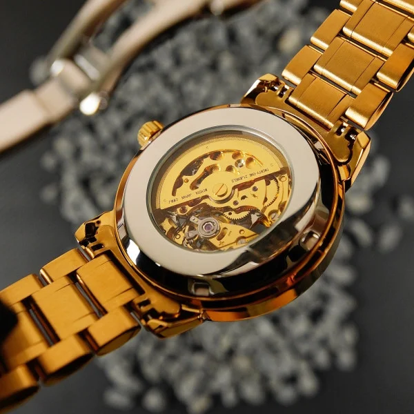 Чоловічий годинник Awarder 048 Не Забуду Дім Gold-Black Steel фото 10