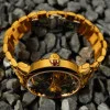 Чоловічий годинник Awarder 048 Не Забуду Дім Gold-Black Steel фото 7