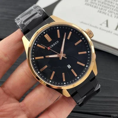 Мужские часы Curren 8366 Black-Gold