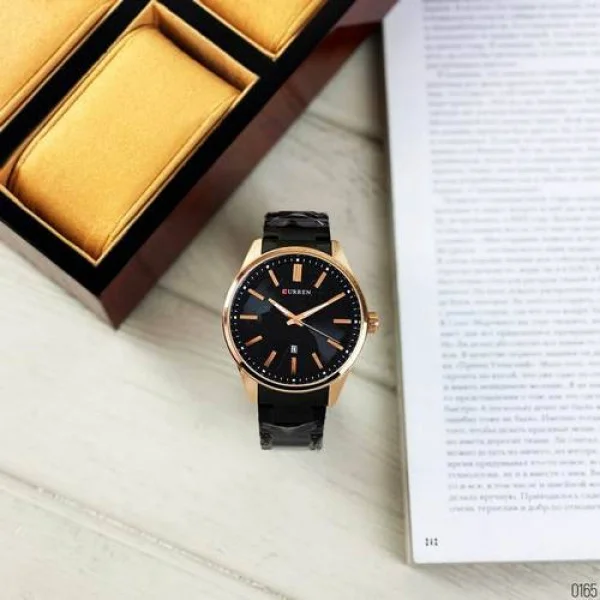 Мужские часы Curren 8366 Black-Gold фото 8