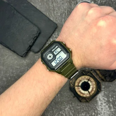 Чоловічий годинник Skmei 1299AG Army Green.