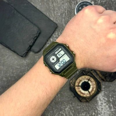 Чоловічий годинник Skmei 1299AG Army Green.