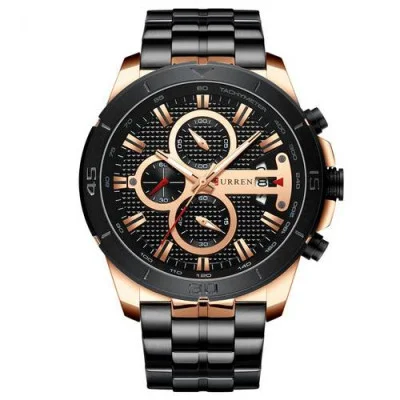 Чоловічий годинник Curren 8337 Black-Cuprum
