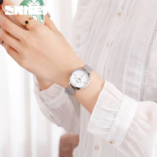 Жіночий годинник Skmei 1528SI Silver фото 5