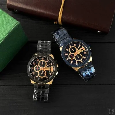 Чоловічий годинник Curren 8337 Blue-Cuprum