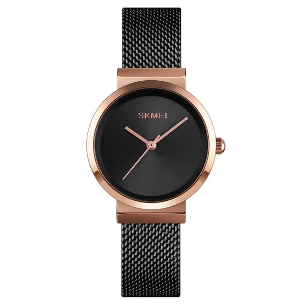 Жіночий годинник Skmei 1595RGBK Rose Gold-Black фото 1