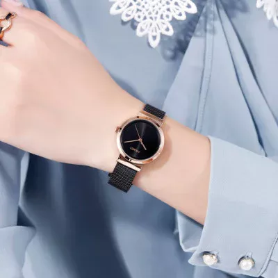 Жіночий годинник Skmei 1595RGBK Rose Gold-Black