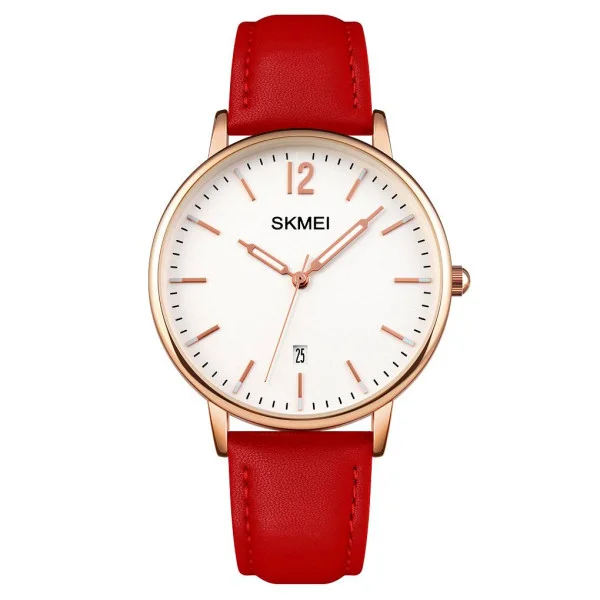 Жіночий годинник Skmei 1724RGRD Rose Gold-Red фото 1
