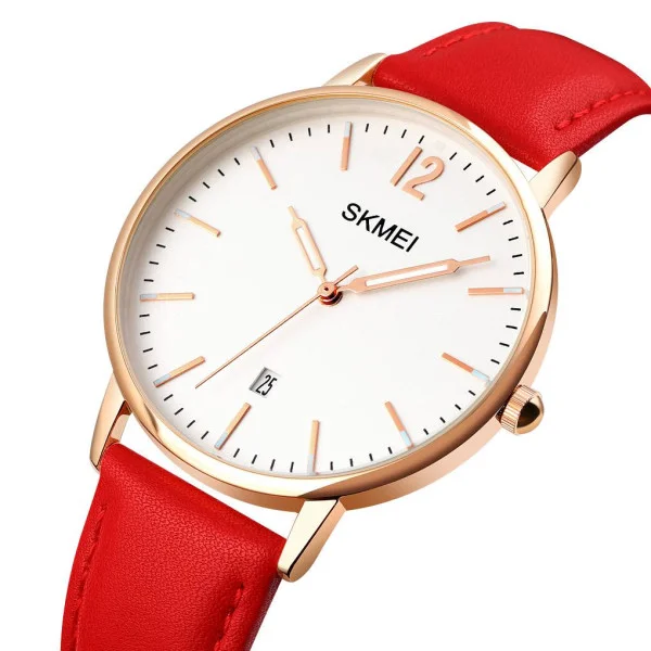 Жіночий годинник Skmei 1724RGRD Rose Gold-Red фото 3