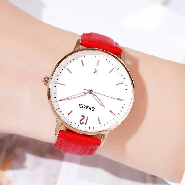 Жіночий годинник Skmei 1724RGRD Rose Gold-Red фото 5