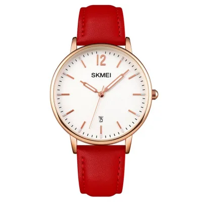 Женские часы Skmei 1724RGRD Rose Gold-Red