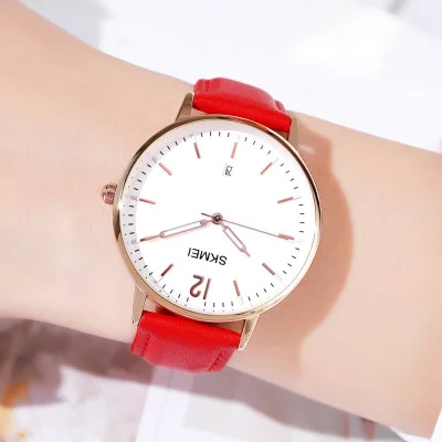 Женские часы Skmei 1724RGRD Rose Gold-Red