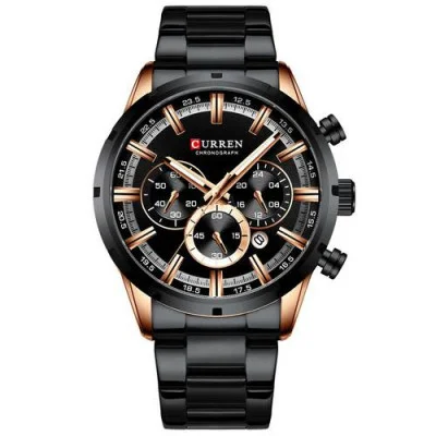 Чоловічий годинник Curren 8355 Black -Cuprum