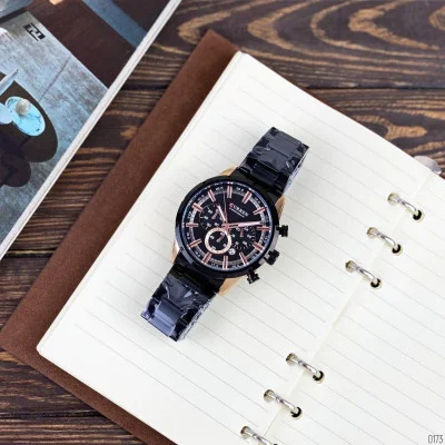 Чоловічий годинник Curren 8355 Black -Cuprum
