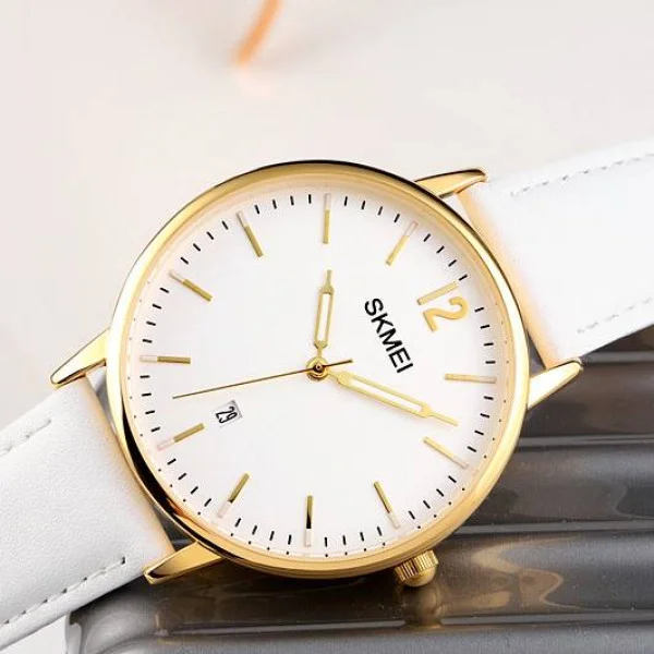 Женские часы Skmei 1724GDWT Gold-White фото 5