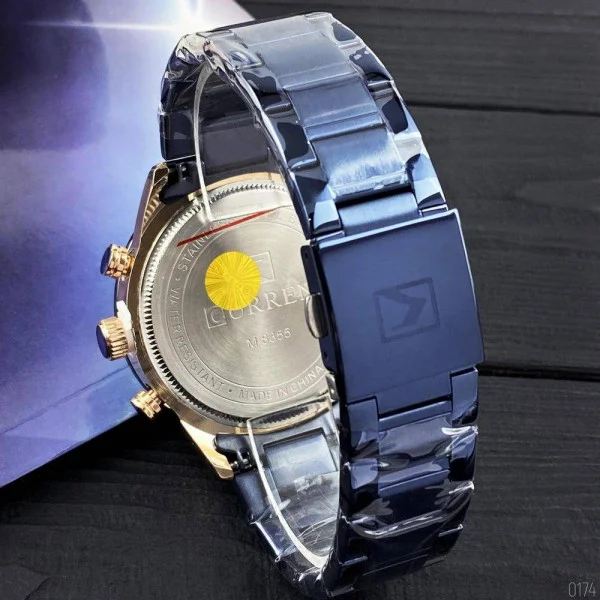 Мужские часы Curren 8355 Blue-Cuprum фото 5