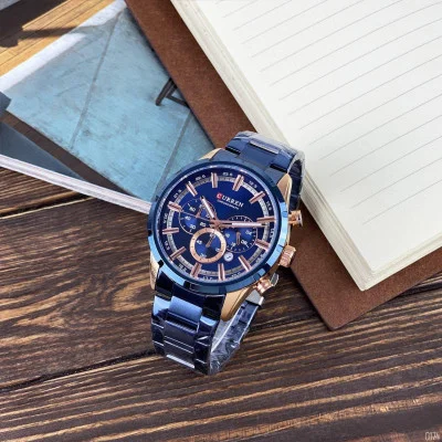 Мужские часы Curren 8355 Blue-Cuprum