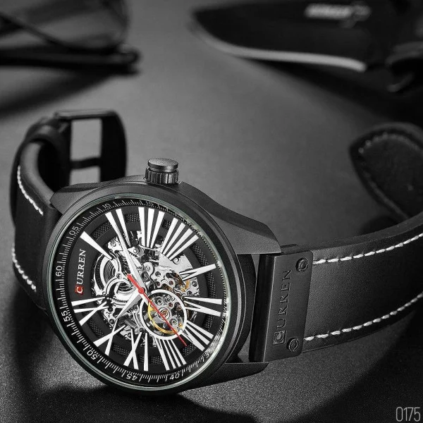 Мужские часы Curren 8299 All Black фото 6