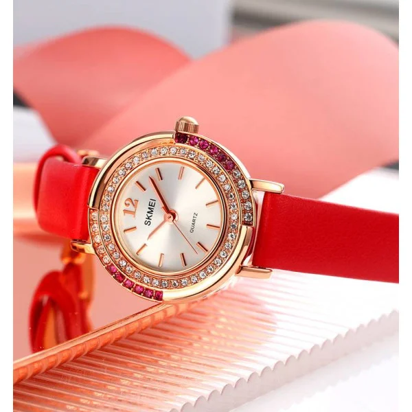 Жіночий годинник Skmei 1855RGRD Rose Gold-Red фото 5