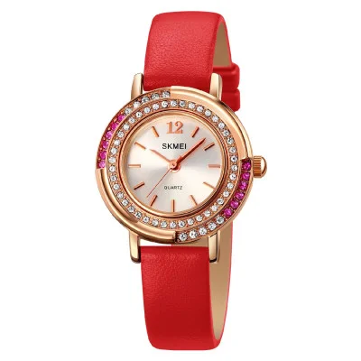 Жіночий годинник Skmei 1855RGRD Rose Gold-Red