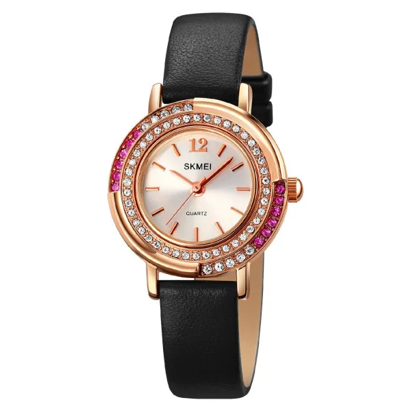 Жіночий годинник Skmei 1855RGBK Rose Gold-Black фото 1