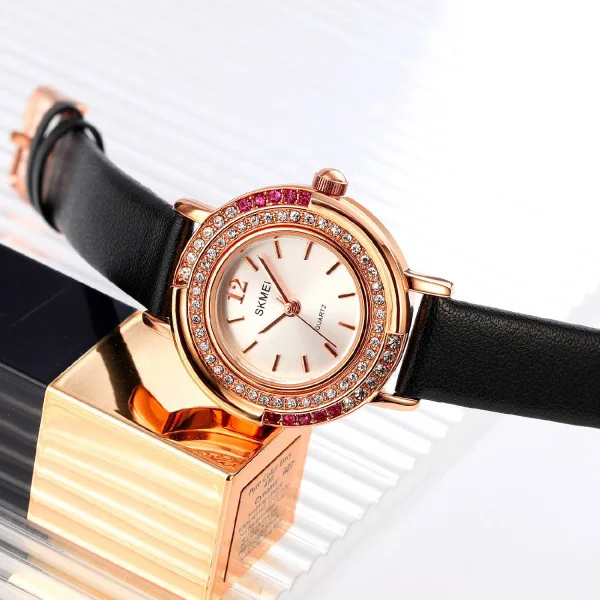 Жіночий годинник Skmei 1855RGBK Rose Gold-Black фото 5