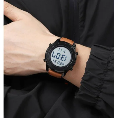 Skmei 1864LBNWT Brown-White Leather