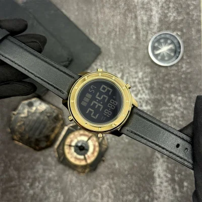 Чоловічий годинник Skmei 1864LGDBK Gold-Black Leather