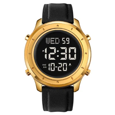 Чоловічий годинник Skmei 1864LGDBK Gold-Black Leather