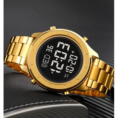 Чоловічий годинник Skmei 1864SGDBK Gold-Black Steel