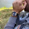 Чоловічий годинник Curren 8360 Blue-Gold фото 7